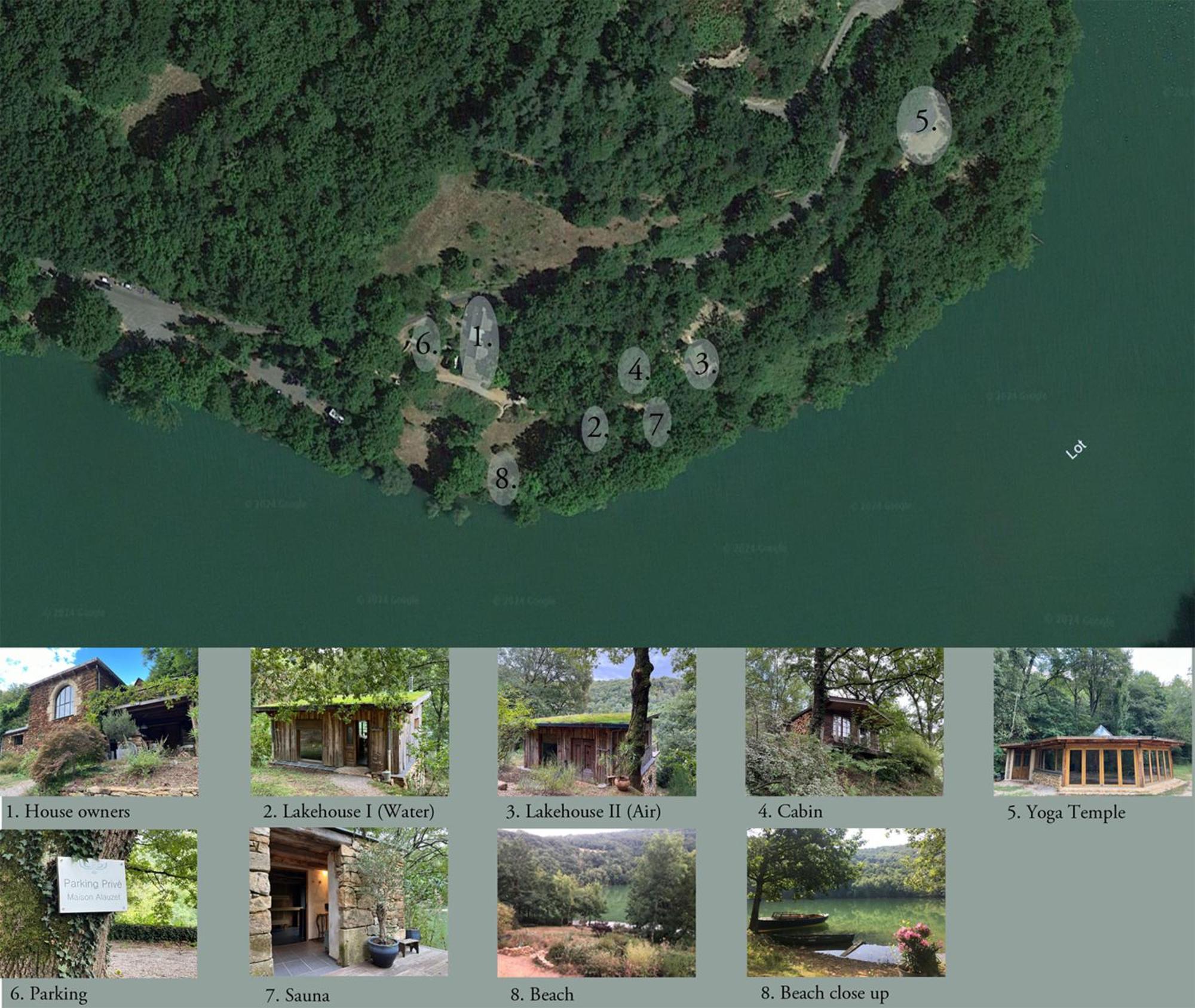 Lake House I // Alauzet Ecolodge + Nature Spa Castelnau-de-Mandailles Exteriör bild